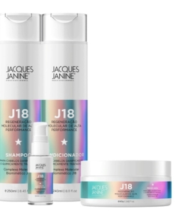 Kit Tratamento J18 + Máscara 80g 4 Itens