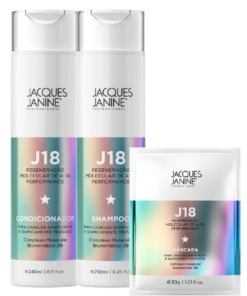 Kit Tratamento J18 + Sachê 30g 3 Itens