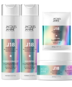 Kit Tratamento J18 + Sachê 30g 4 Itens